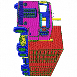 Truck Embroidery Design 6 Truck Embroidery Design 6